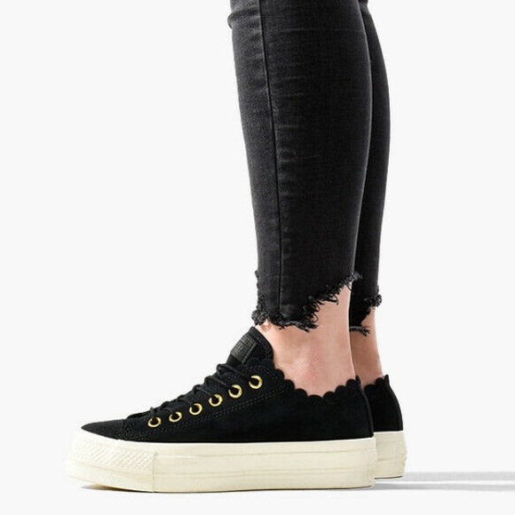 Converse Shoes - Converse platform women’s black shoes